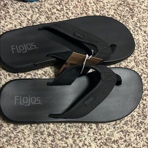 Flojos Classic Black Sandals flip flops men’s